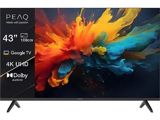PEAQ PTV 43GU-5024T UHD TV (Flat, 43 Zoll / 108 cm, UHD 4K, SMART TV)