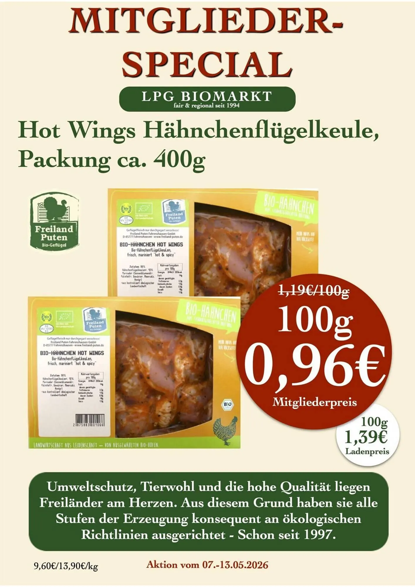 LPG Biomarkt Prospekt von 7. Mai bis 13. Mai 2026 - Prospekt seite 15