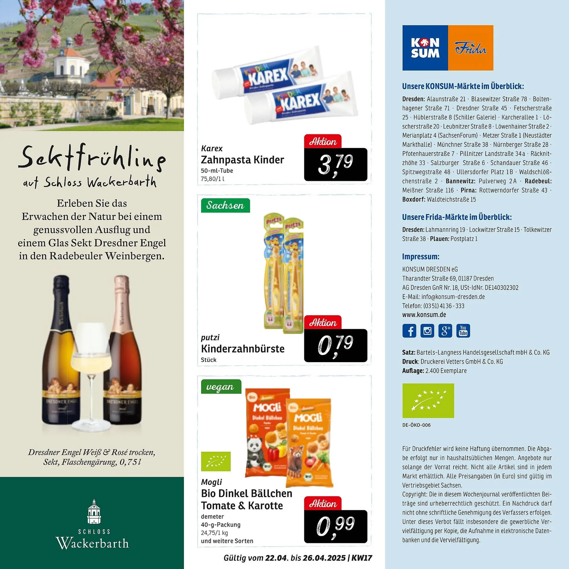 KONSUM Prospekt von 21. April bis 26. April 2025 - Prospekt seite 12