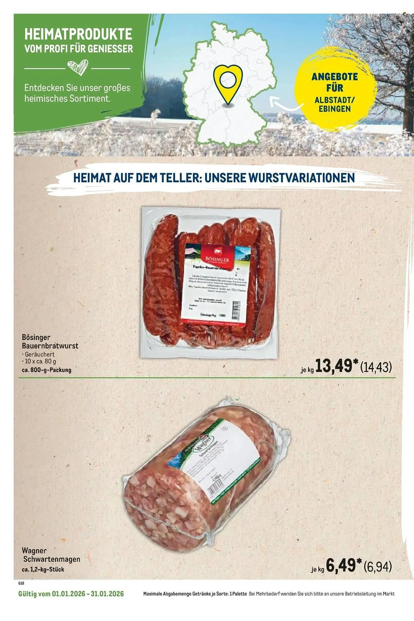 METRO Prospekt von 1. Januar bis 31. Januar 2026 - Prospekt seite 122