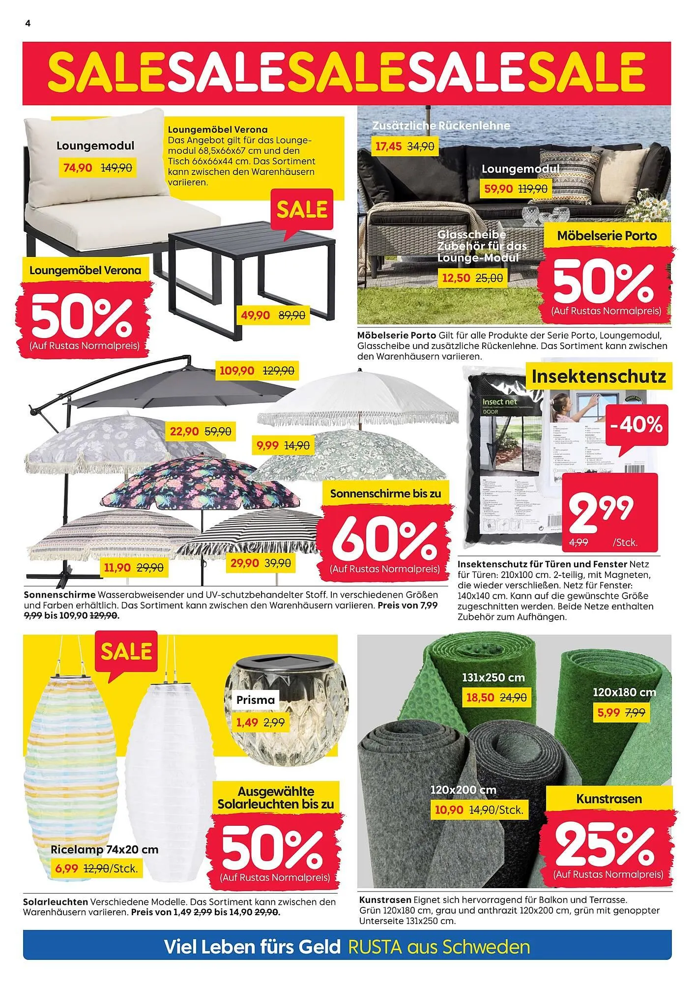 Rusta Prospekt von 7. Juli bis 12. Juli 2025 - Prospekt seite 4