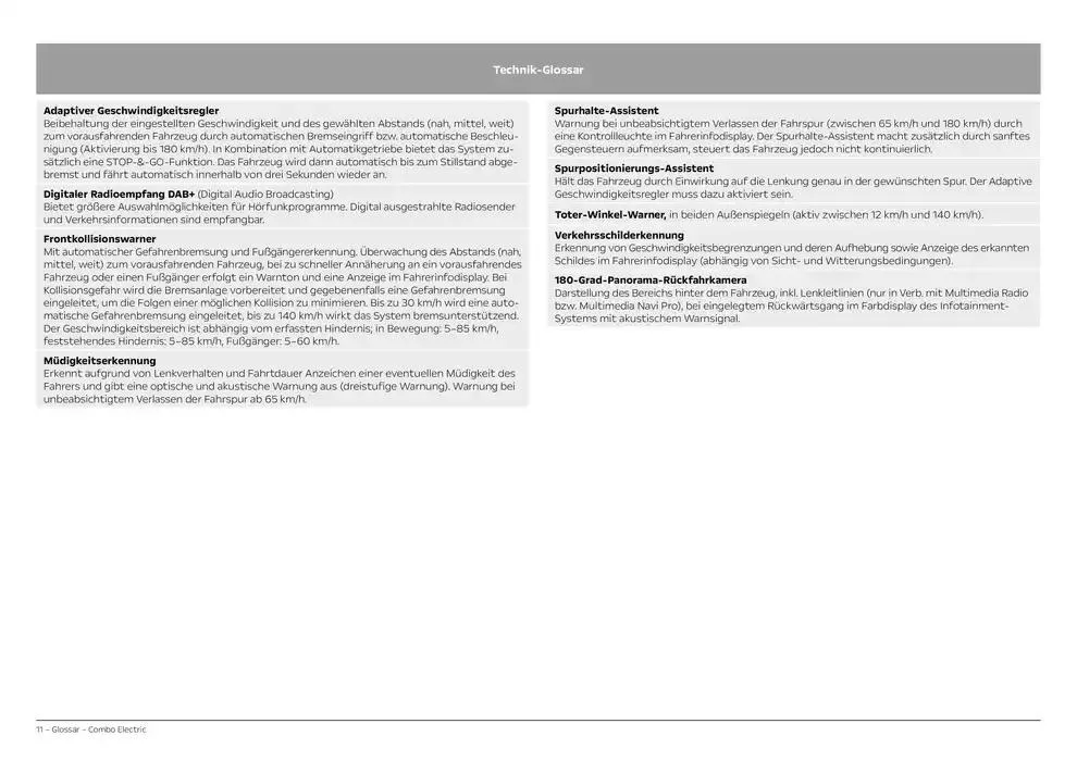 Opel Neuer Combo Electric von 8. November bis 8. November 2025 - Prospekt seite 11