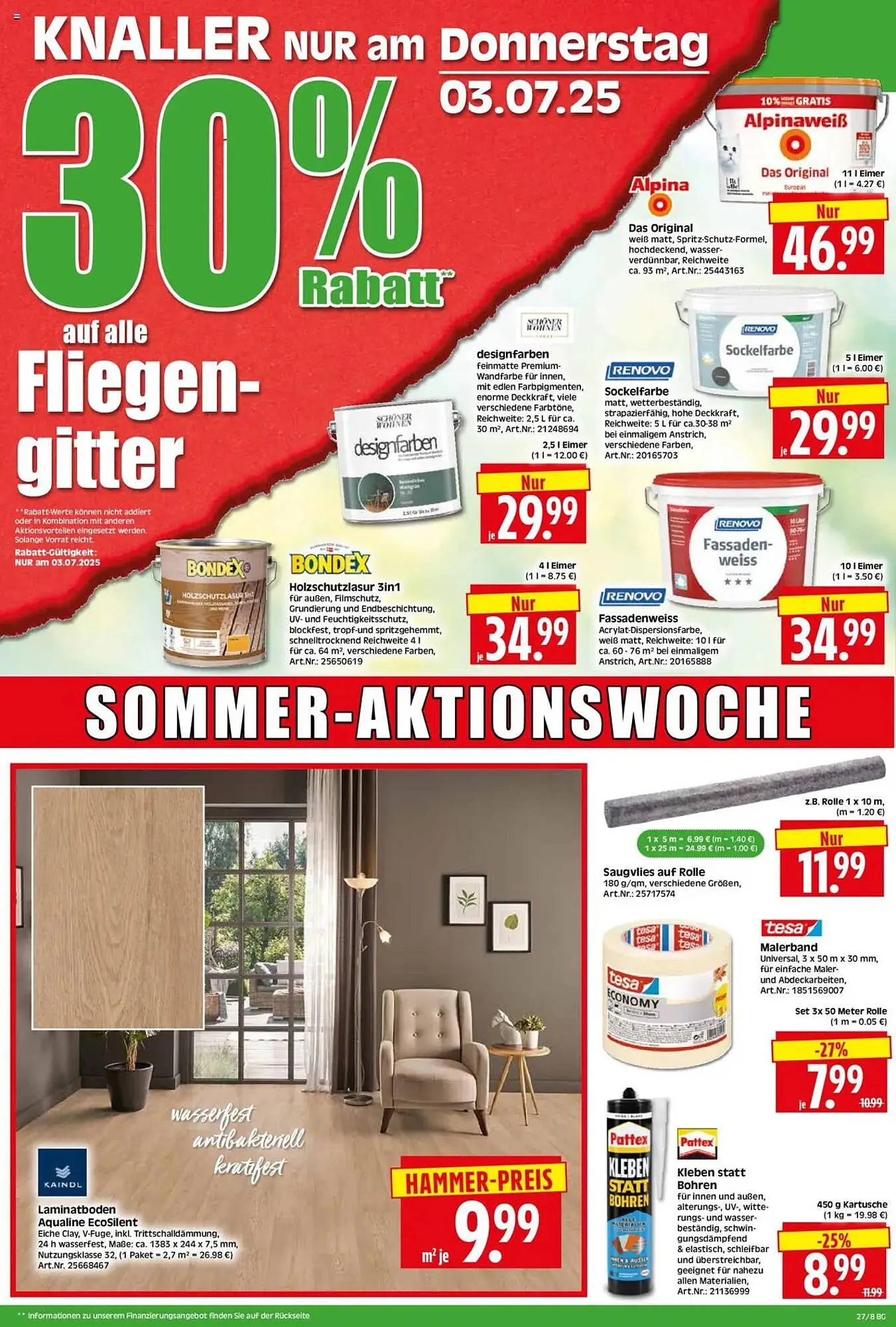 Herkules Baumarkt Prospekt von 30. Juni bis 5. Juli 2025 - Prospekt seite 8