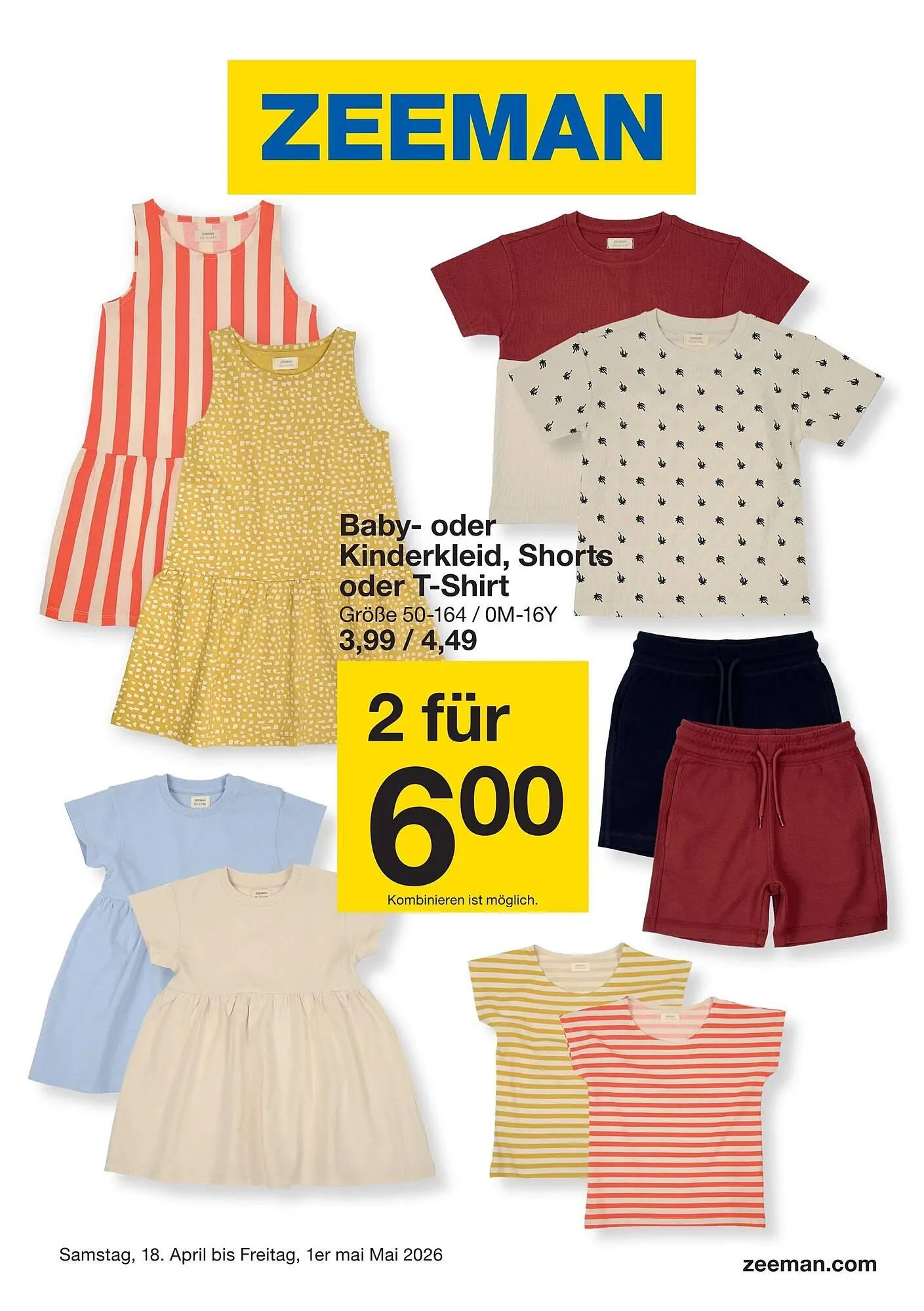 Zeeman Prospekt von 18. April bis 2. Mai 2026 - Prospekt seite 1