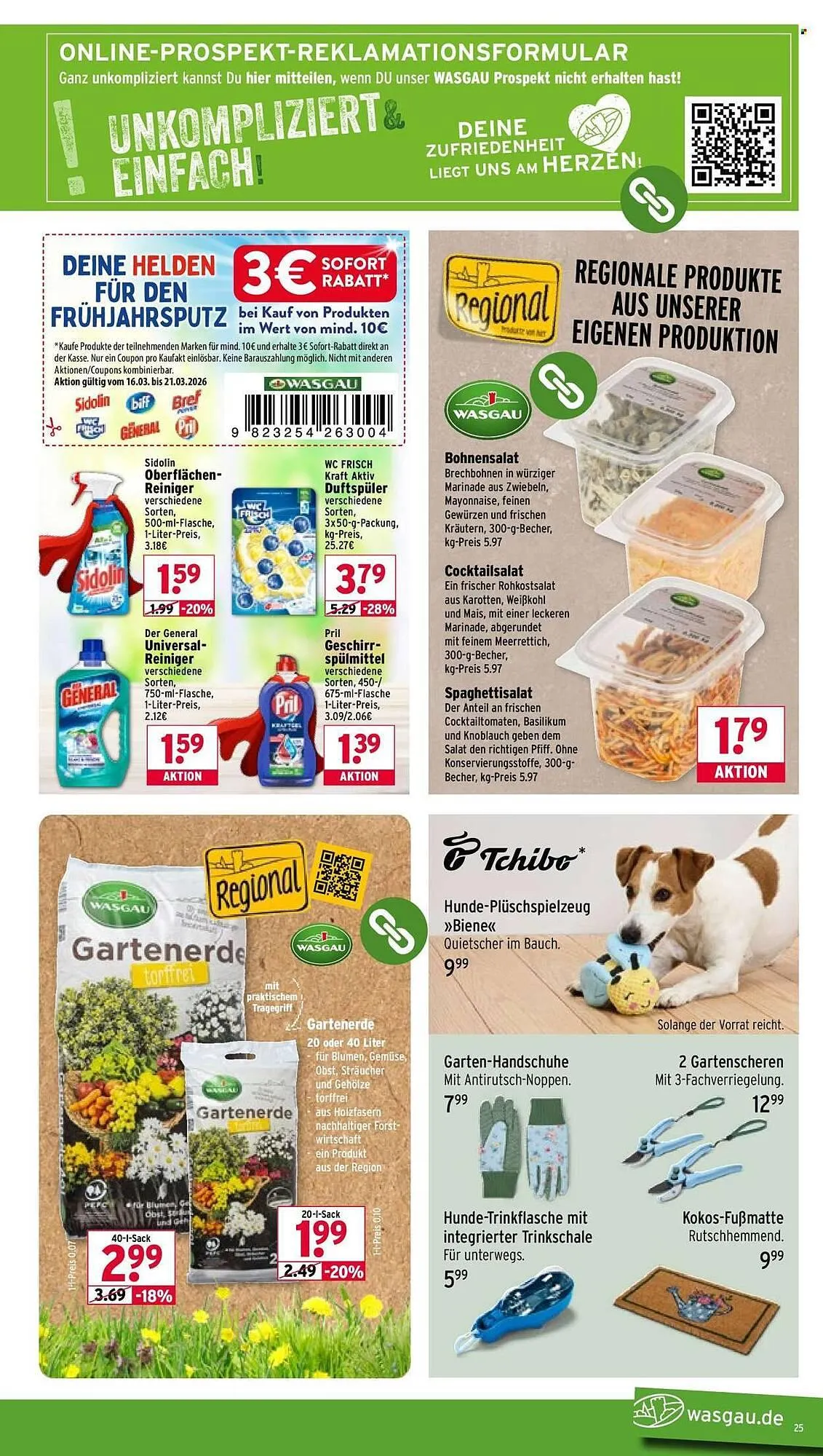 Wasgau Prospekt von 16. März bis 21. März 2026 - Prospekt seite 25
