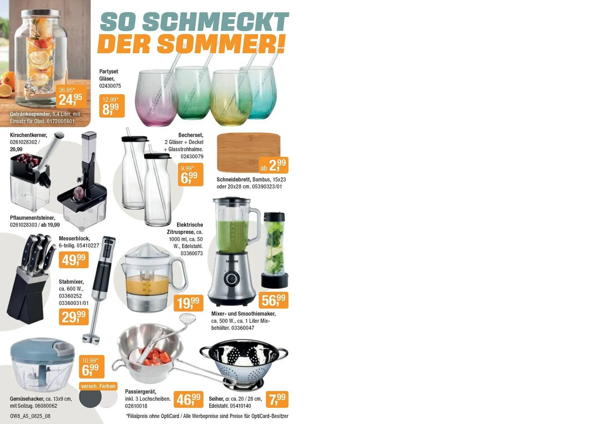 Opti Wohnwelt Prospekt von 25. Juli bis 23. August 2025 - Prospekt seite 8