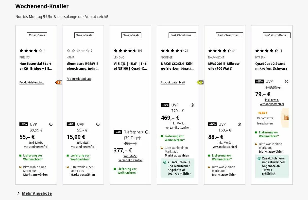 Saturn Aktueller Prospekt von 15. Dezember bis 24. Dezember 2025 - Prospekt seite 5