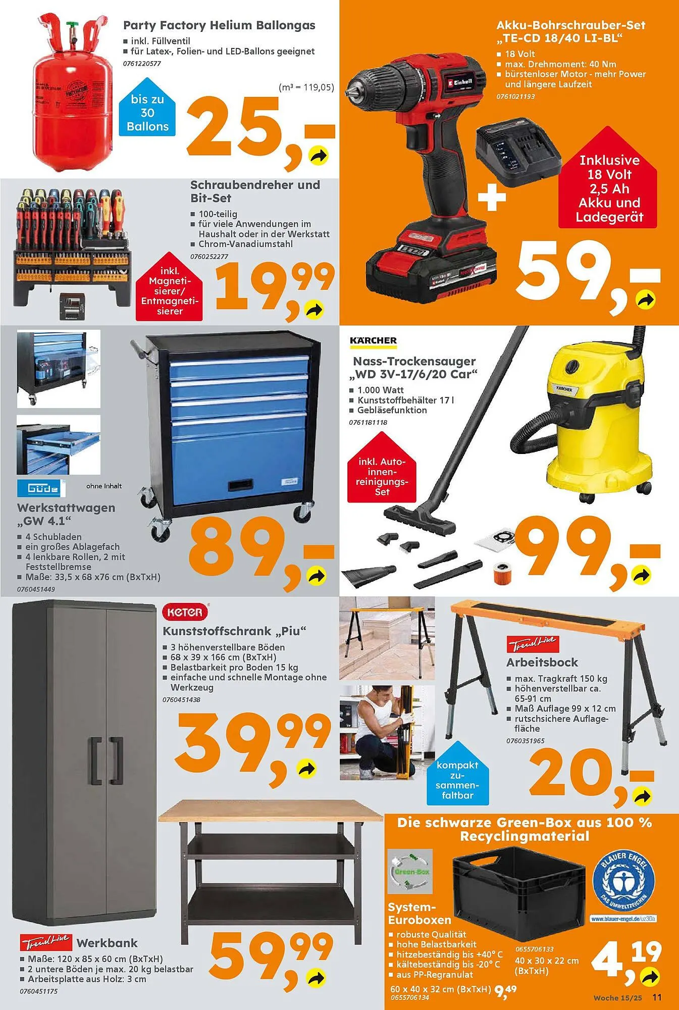 Globus Baumarkt Prospekt von 6. April bis 12. April 2025 - Prospekt seite 11