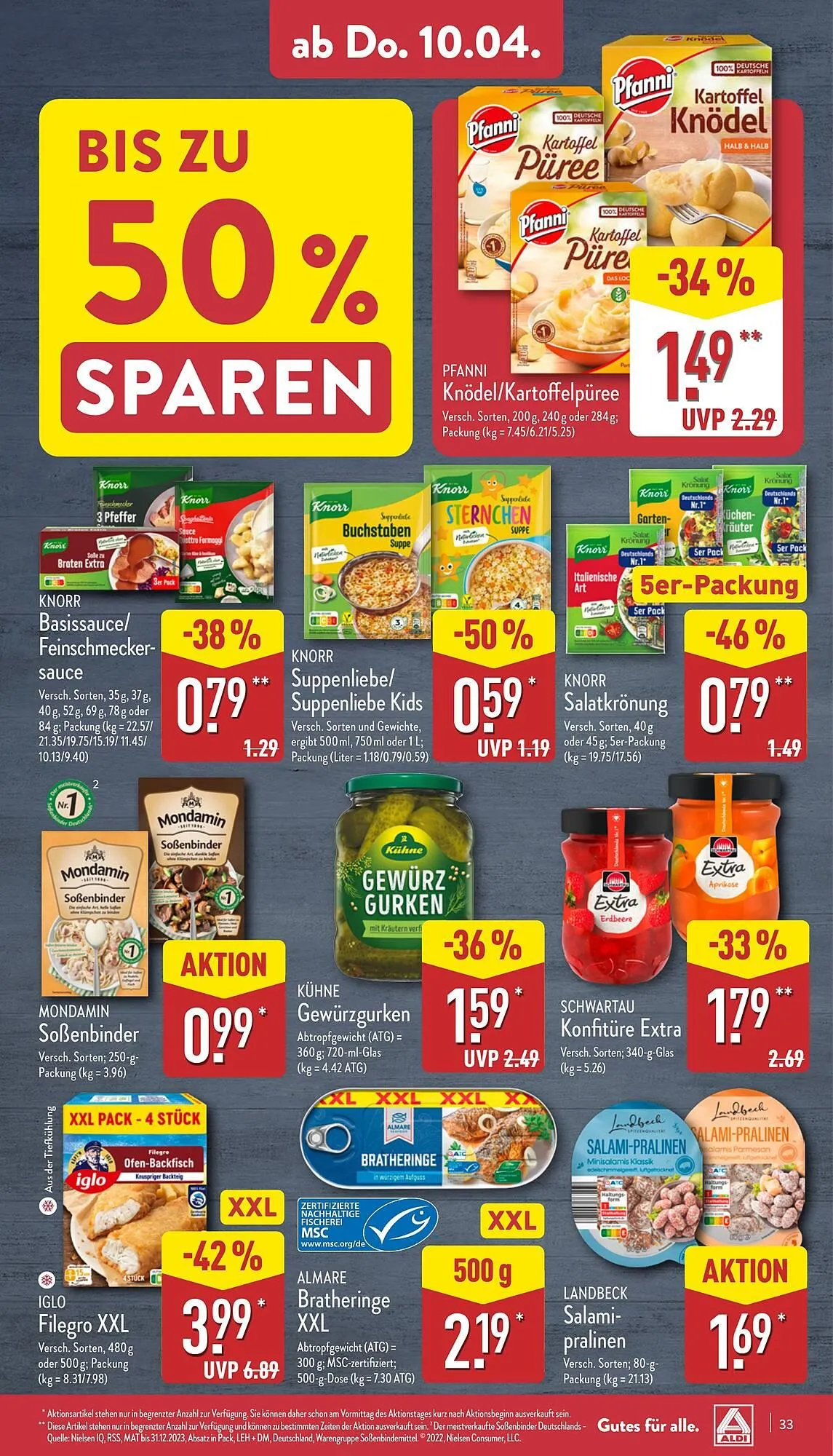 Aldi Nord Prospekt von 7. April bis 12. April 2025 - Prospekt seite 33