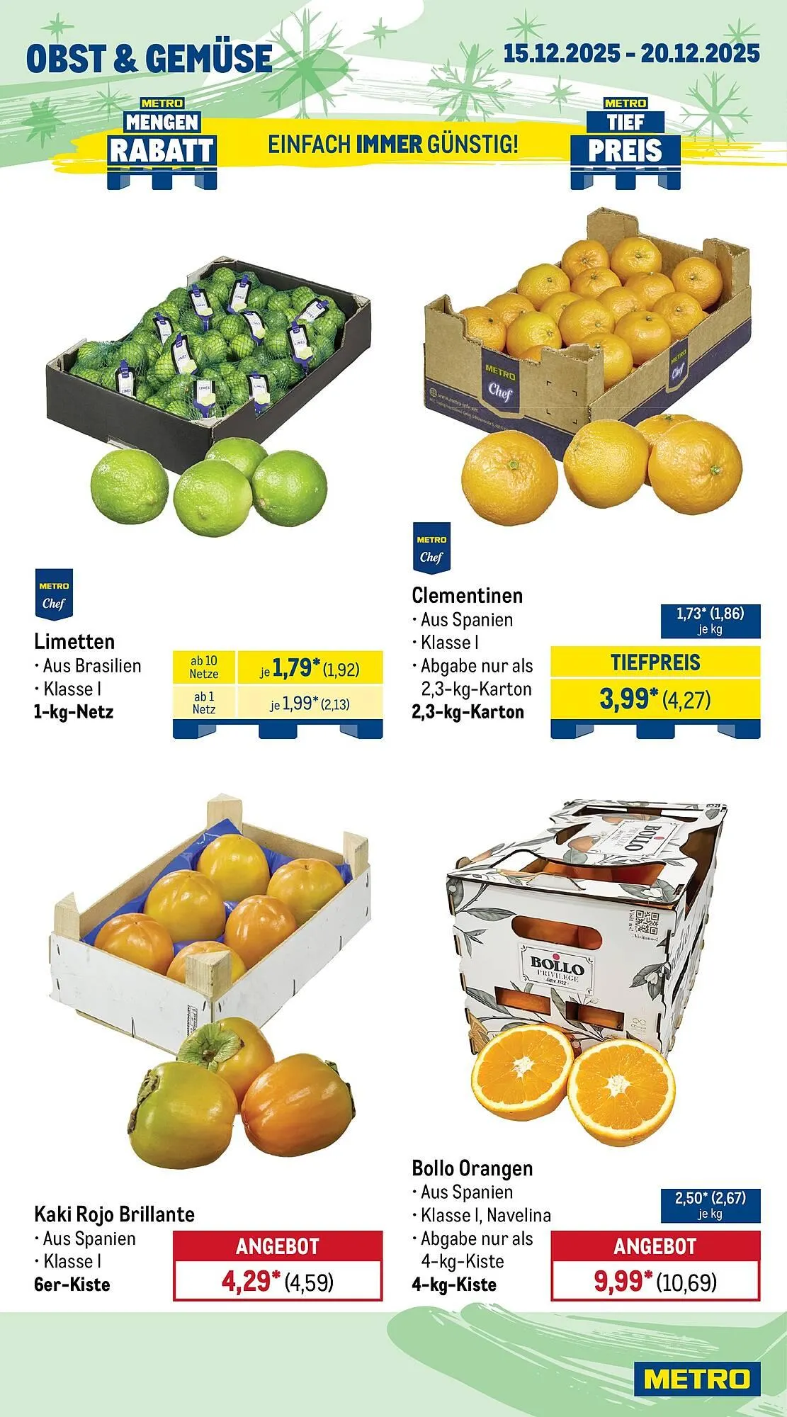 METRO Prospekt von 15. Dezember bis 20. Dezember 2025 - Prospekt seite 8
