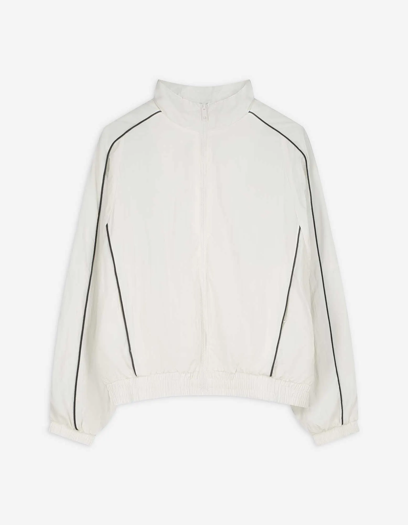 Jacke - Stehkragen - weiß