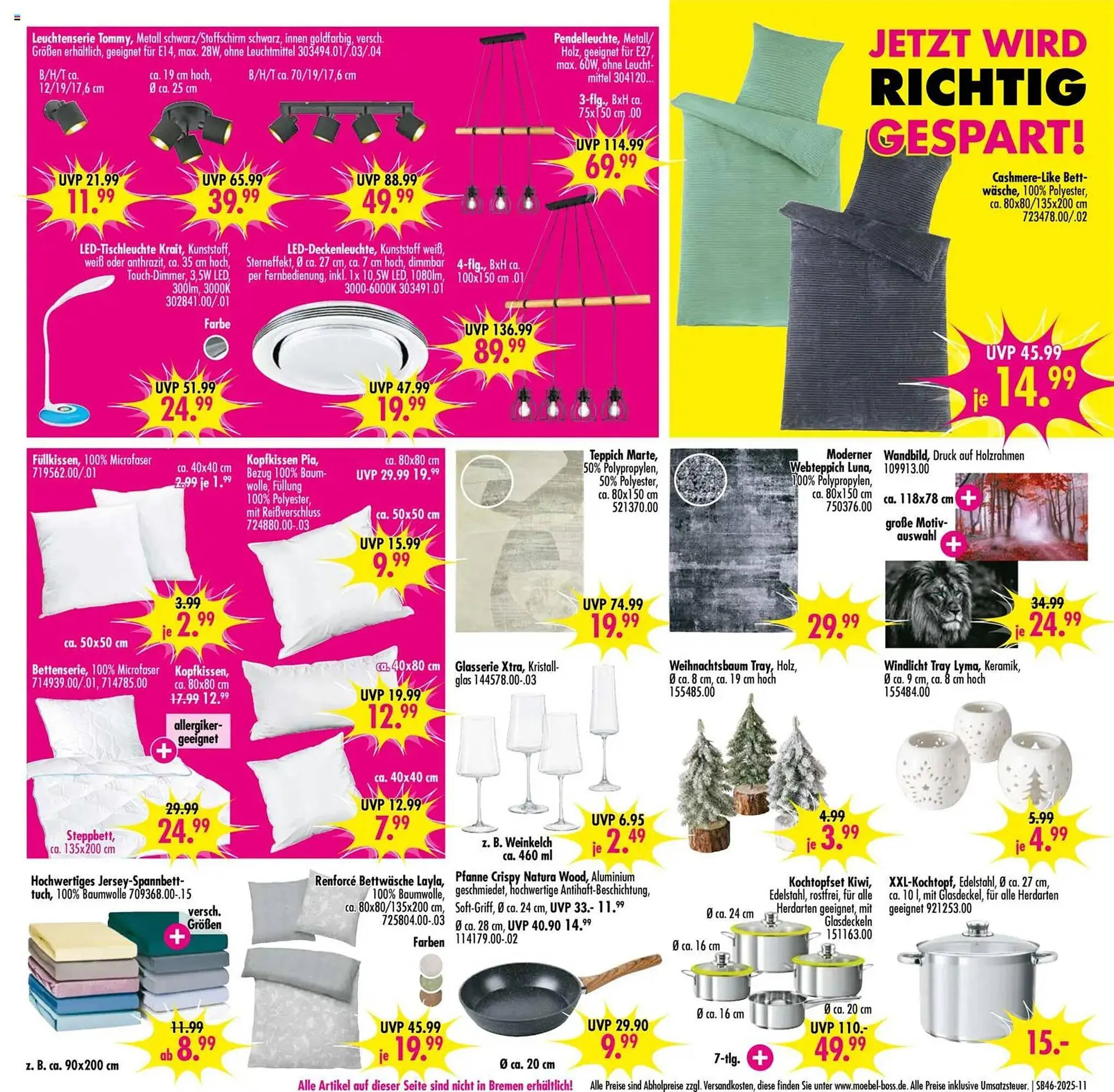 Möbel Boss Prospekt von 8. November bis 14. November 2025 - Prospekt seite 11