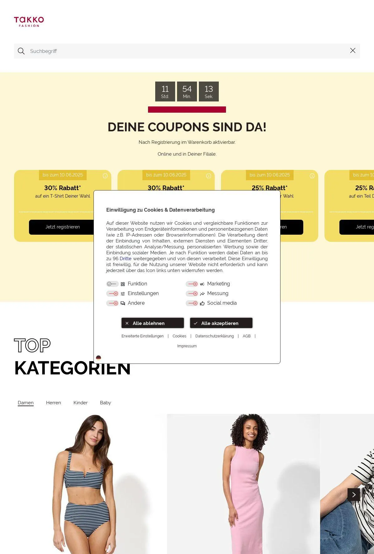 Takko Fashion Aktueller Prospekt von 9. Juni bis 15. Juni 2025 - Prospekt seite 1