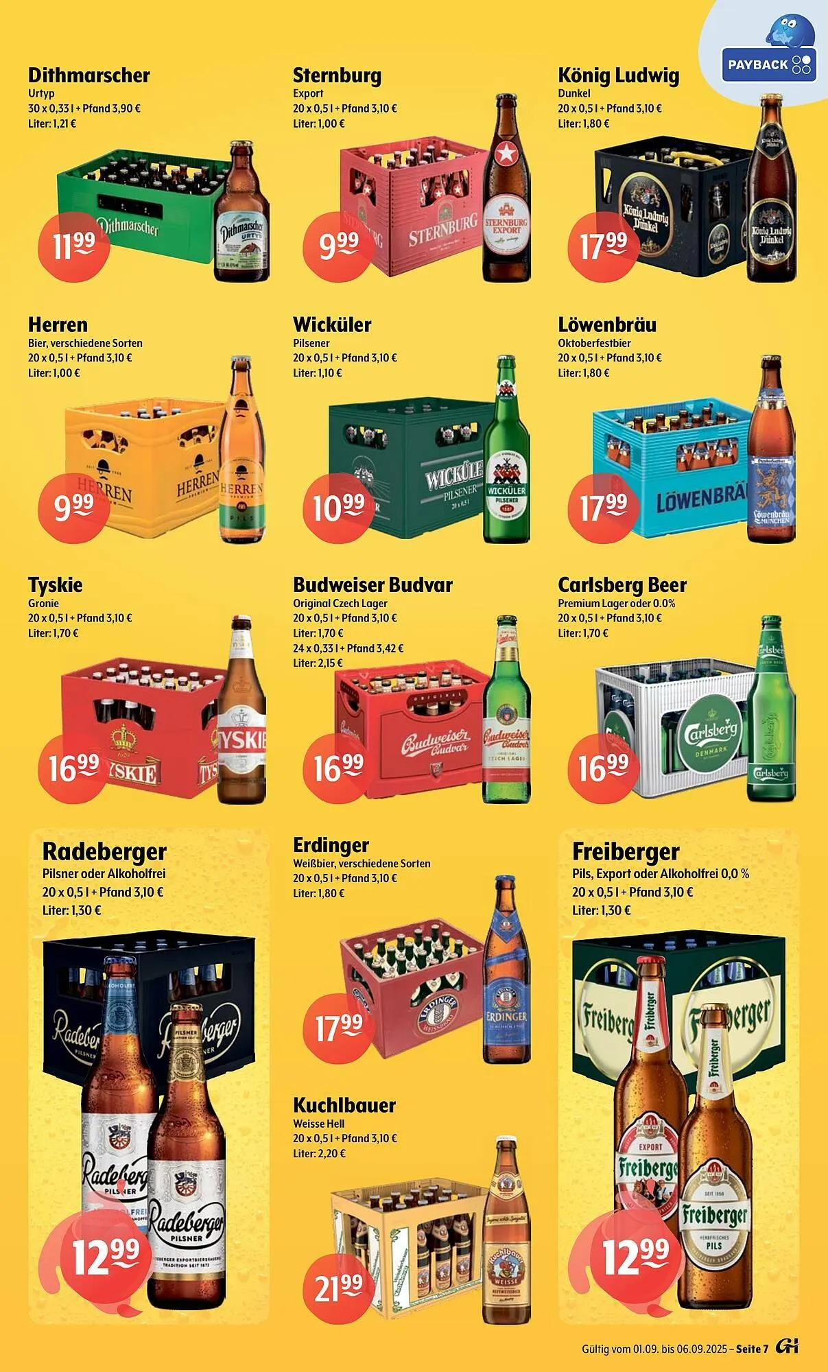 Getränke Hoffmann Prospekt von 1. September bis 6. September 2025 - Prospekt seite 7