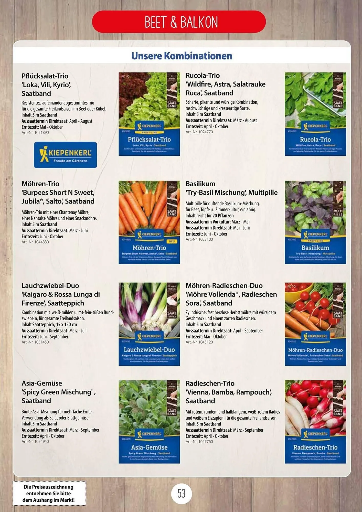 Kiebitzmarkt Prospekt von 16. April bis 31. August 2025 - Prospekt seite 53