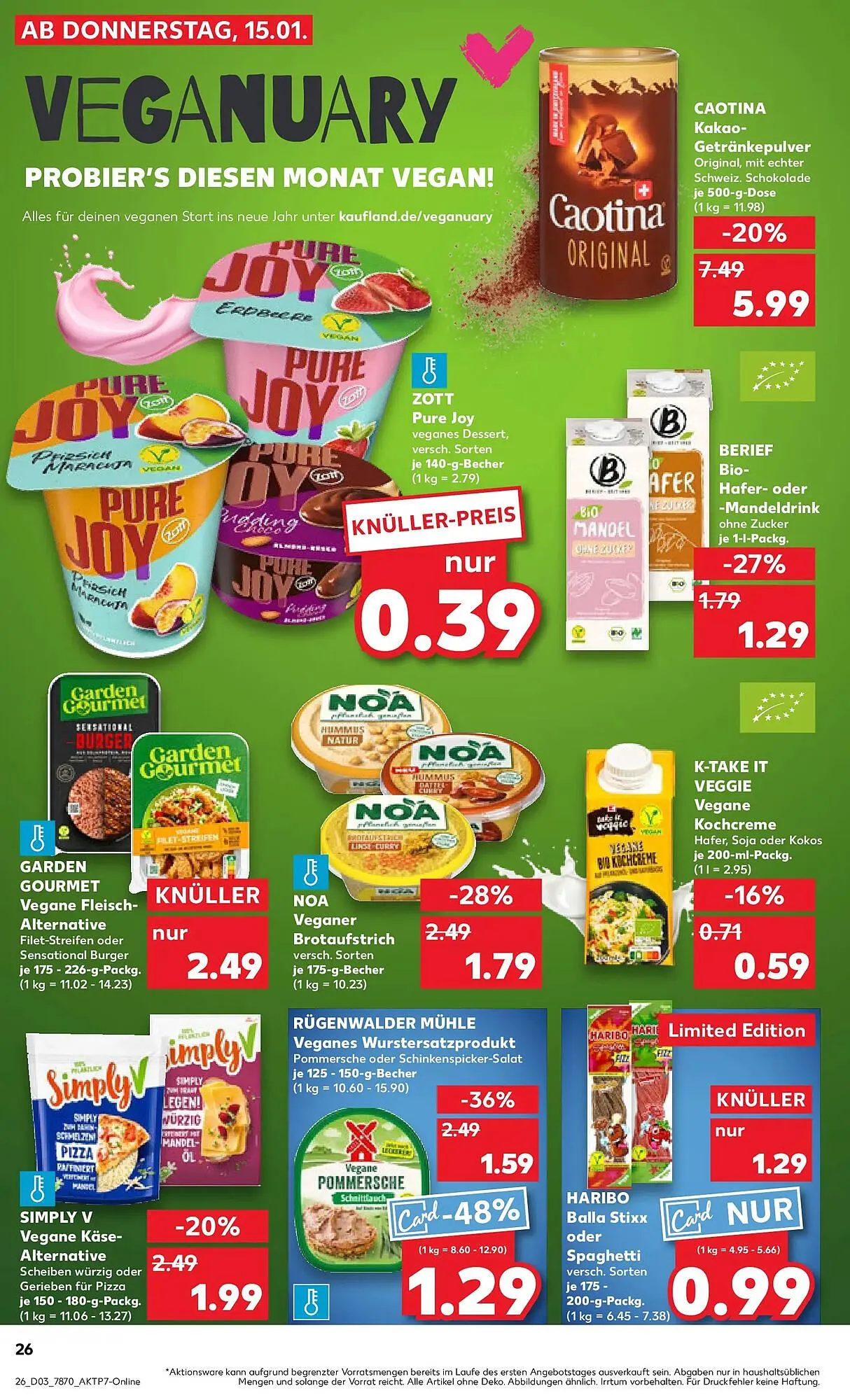 Kaufland Prospekt von 18. Januar bis 21. Januar 2026 - Prospekt seite 26