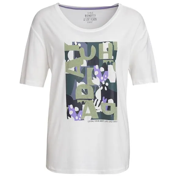 Damen T-Shirt mit großem Print
