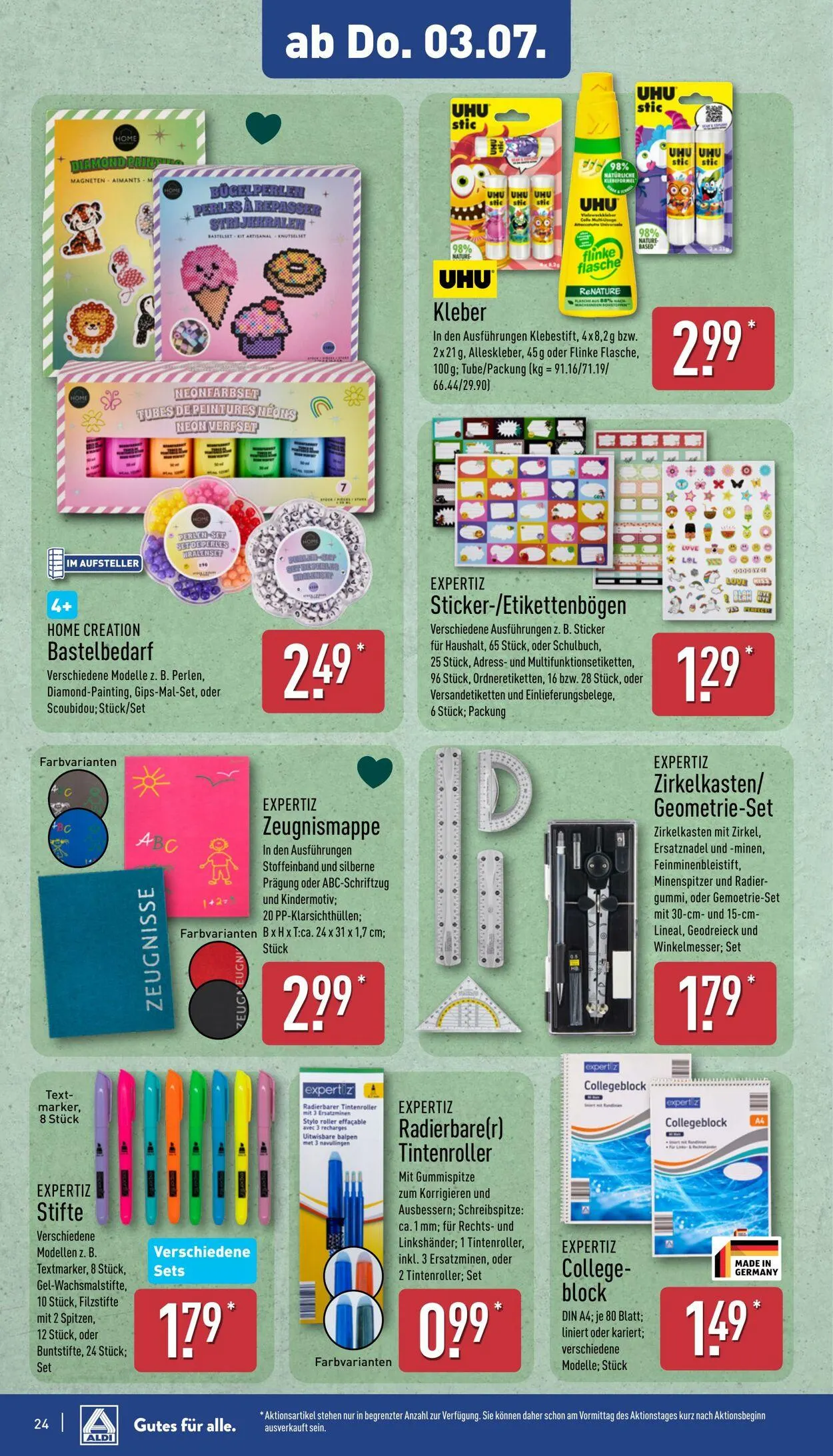 Aldi-Nord von 30. Juni bis 5. Juli 2025 - Prospekt seite 28