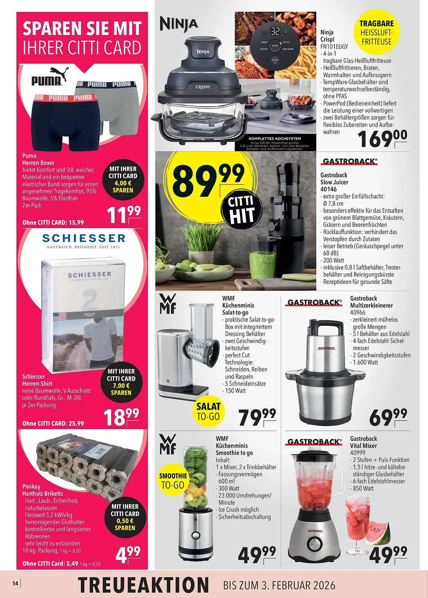 CITTI Markt Prospekt von 14. Januar bis 20. Januar 2026 - Prospekt seite 16