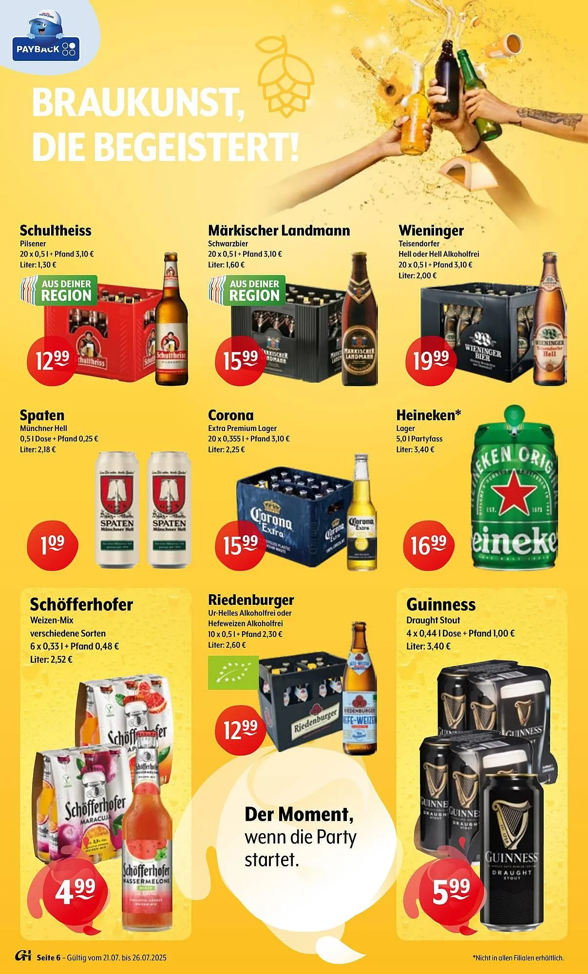 Getränke Hoffmann Prospekt von 21. Juli bis 26. Juli 2025 - Prospekt seite 6