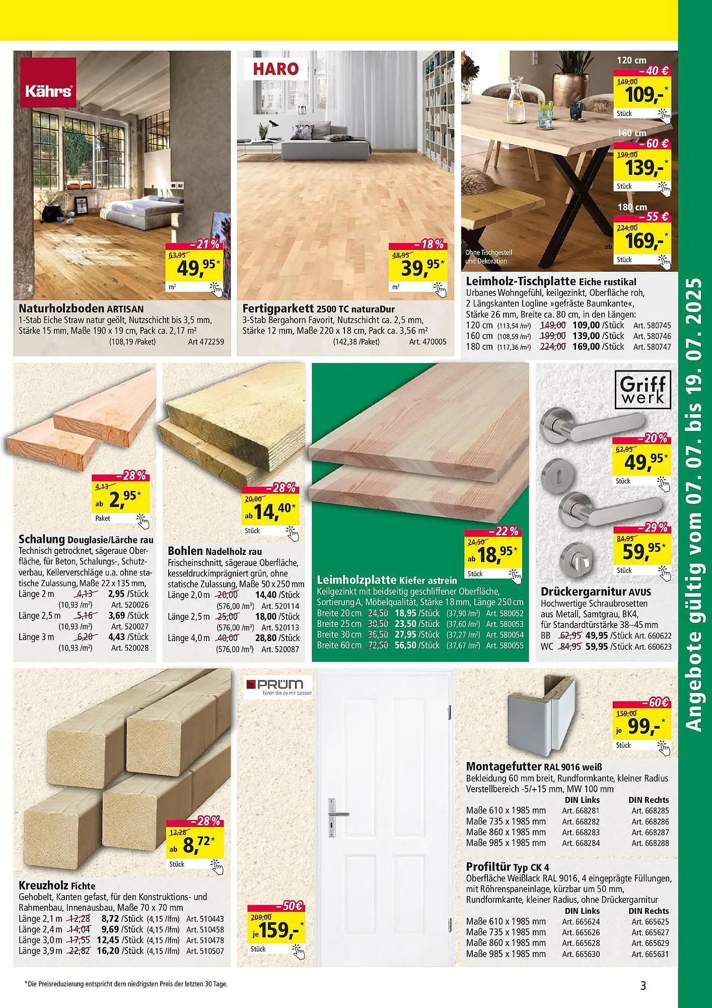 Holz Possling Prospekt von 6. Juli bis 19. Juli 2025 - Prospekt seite 3