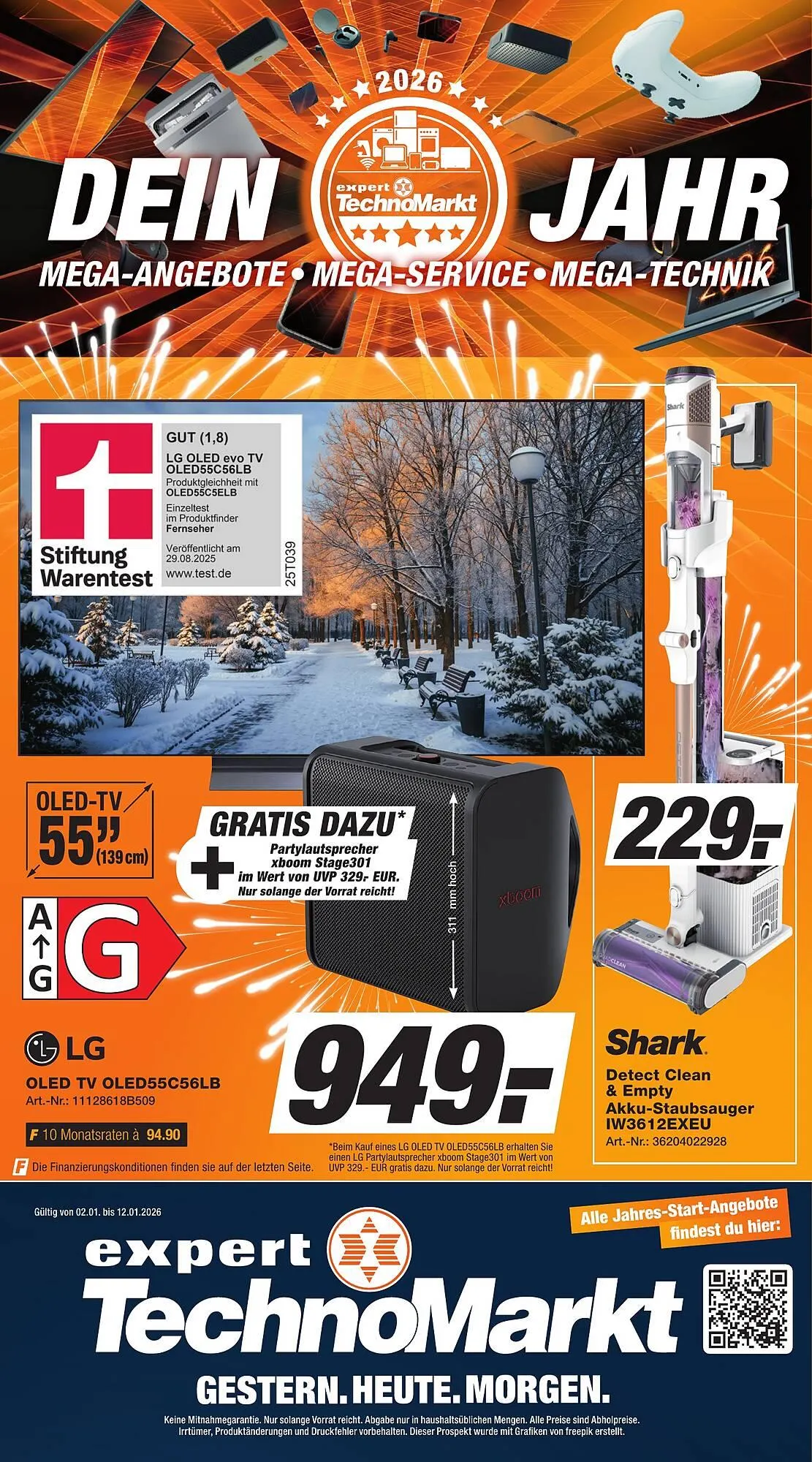 Expert Technomarkt Prospekt von 7. Januar bis 12. Januar 2026 - Prospekt seite 1