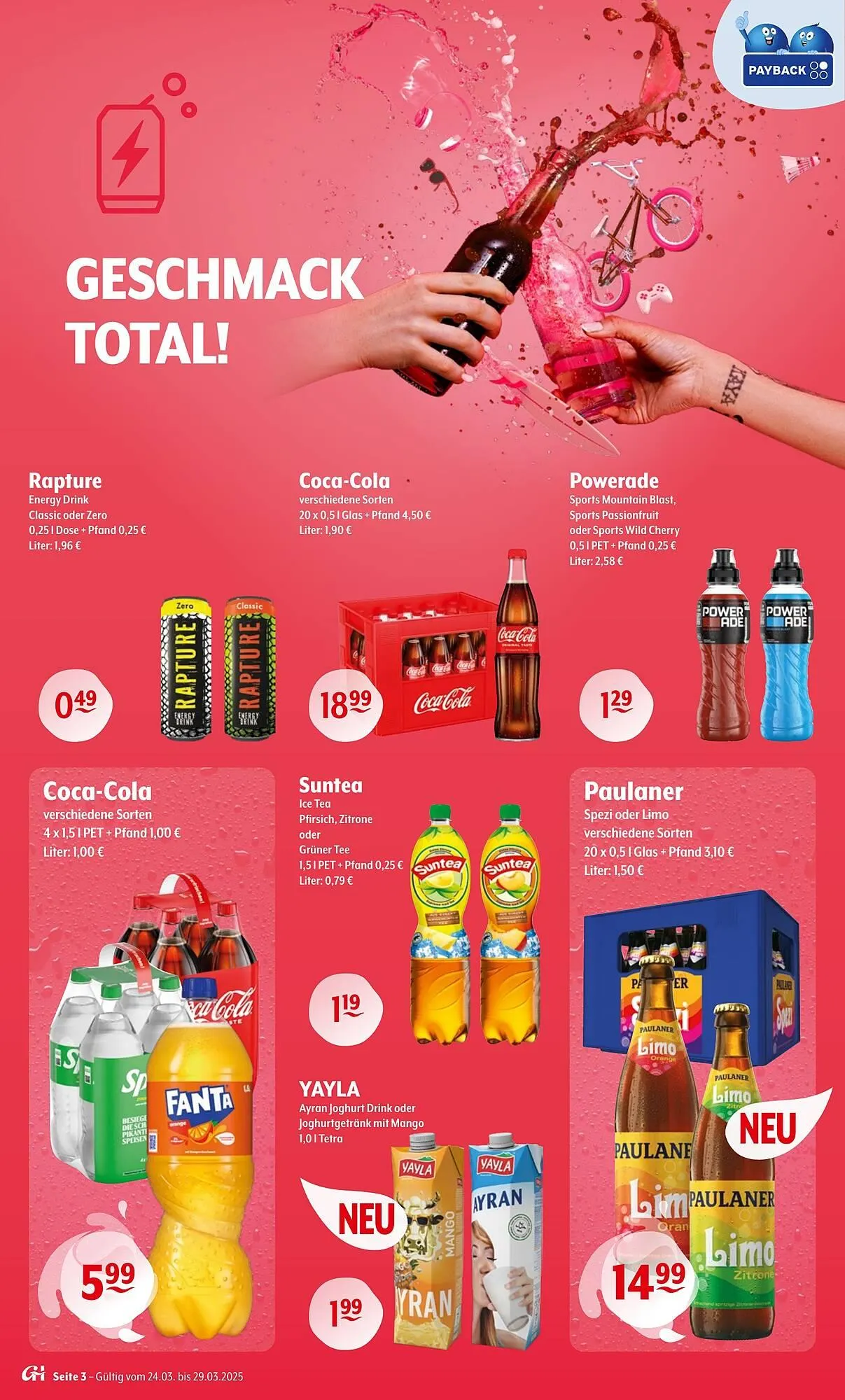 Getränke Hoffmann Prospekt von 24. März bis 29. März 2025 - Prospekt seite 3