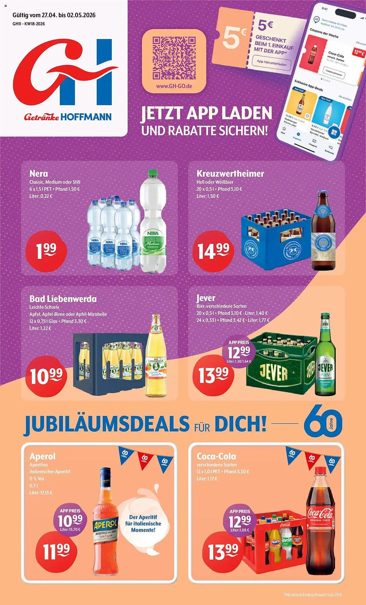 Getränke Hoffmann Prospekt von 27. April bis 2. Mai 2026 - Prospekt seite 1