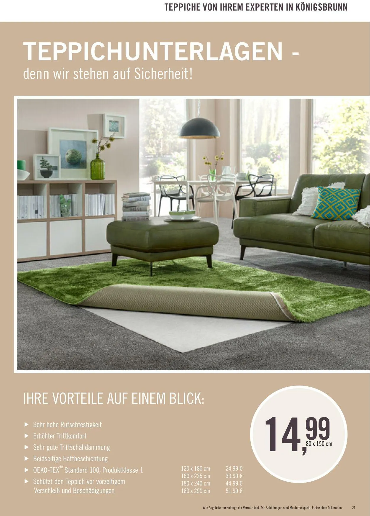 Ihr Teppichfreund Aktueller Prospekt von 27. Mai bis 10. Juni 2025 - Prospekt seite 21