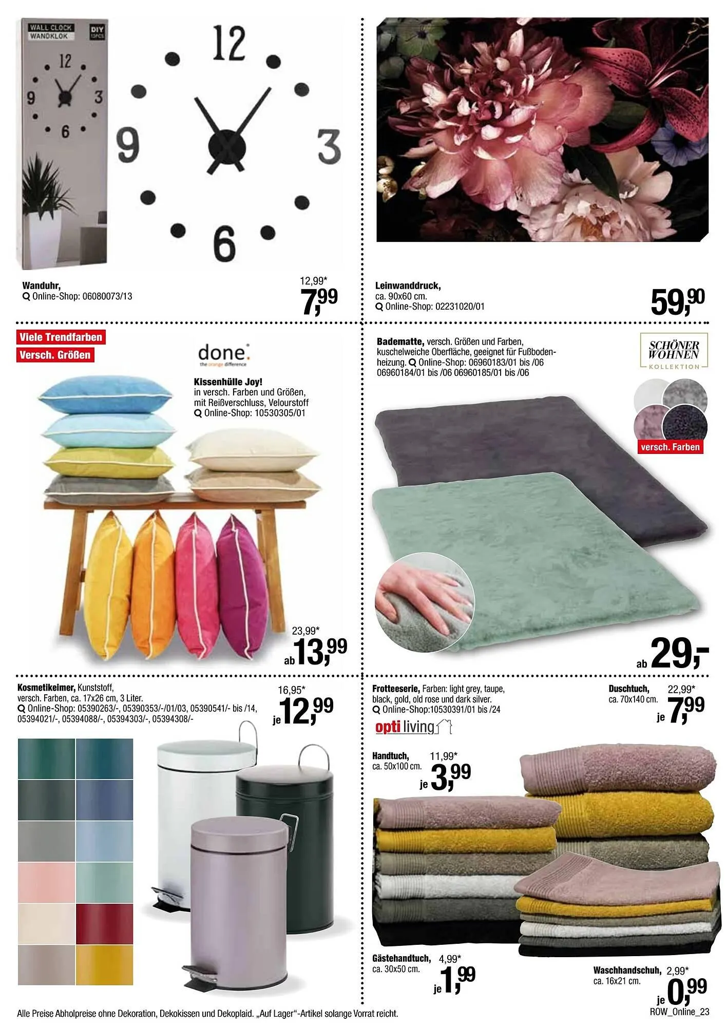 Opti Wohnwelt Prospekt von 23. März bis 27. März 2025 - Prospekt seite 23