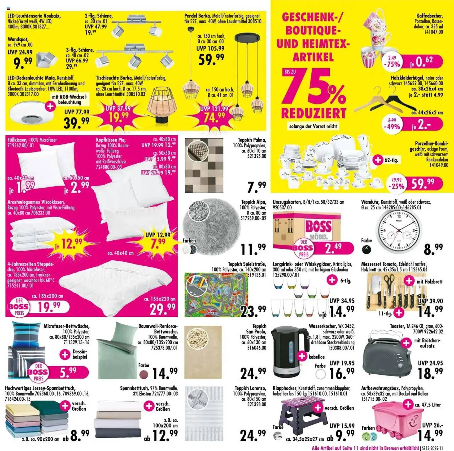 Möbel Boss Prospekt von 24. März bis 30. März 2025 - Prospekt seite 11