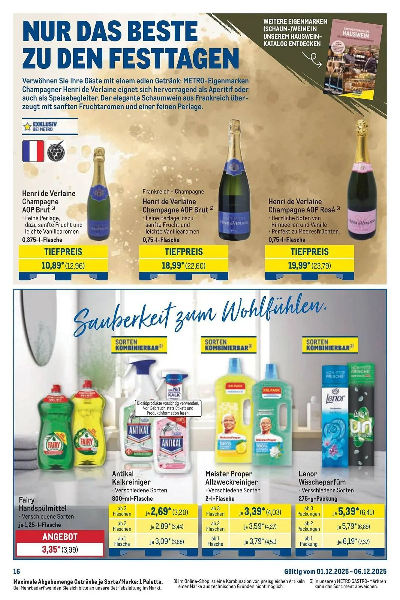 METRO Prospekt von 1. Dezember bis 6. Dezember 2025 - Prospekt seite 16