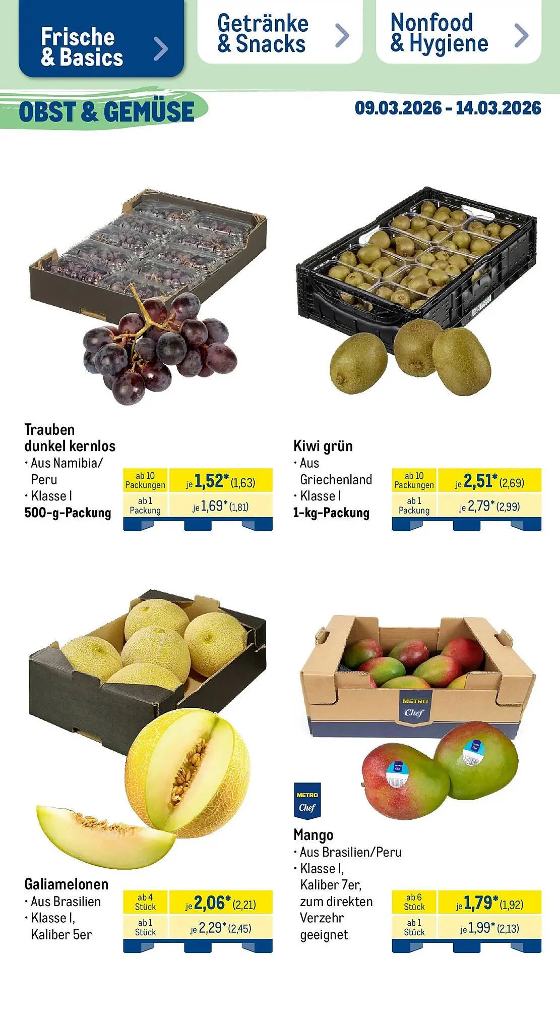 METRO Prospekt von 8. März bis 14. März 2026 - Prospekt seite 9