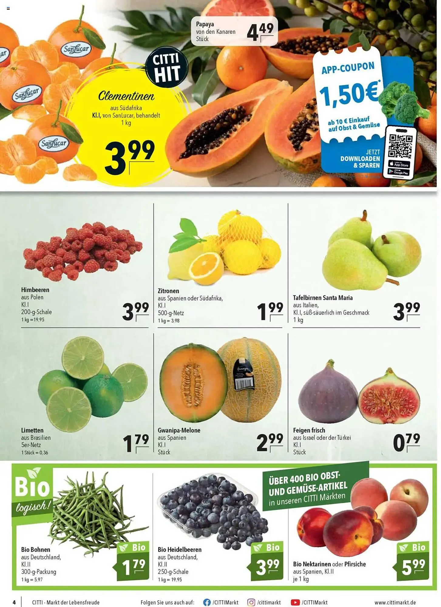 CITTI Markt Prospekt von 13. August bis 19. August 2025 - Prospekt seite 4