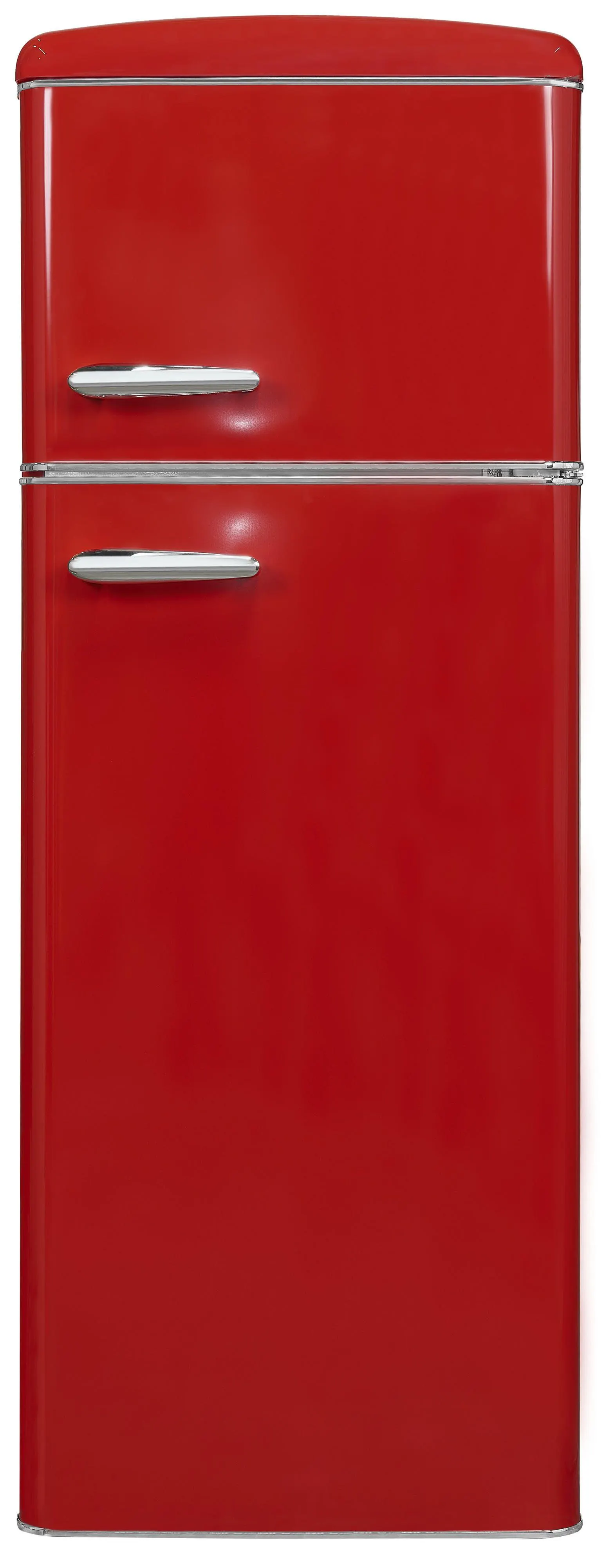 Exquisit Retro Kühl-Gefrierkombination RKGC270-45-H-160E rot, 206 l Fassungsvermögen