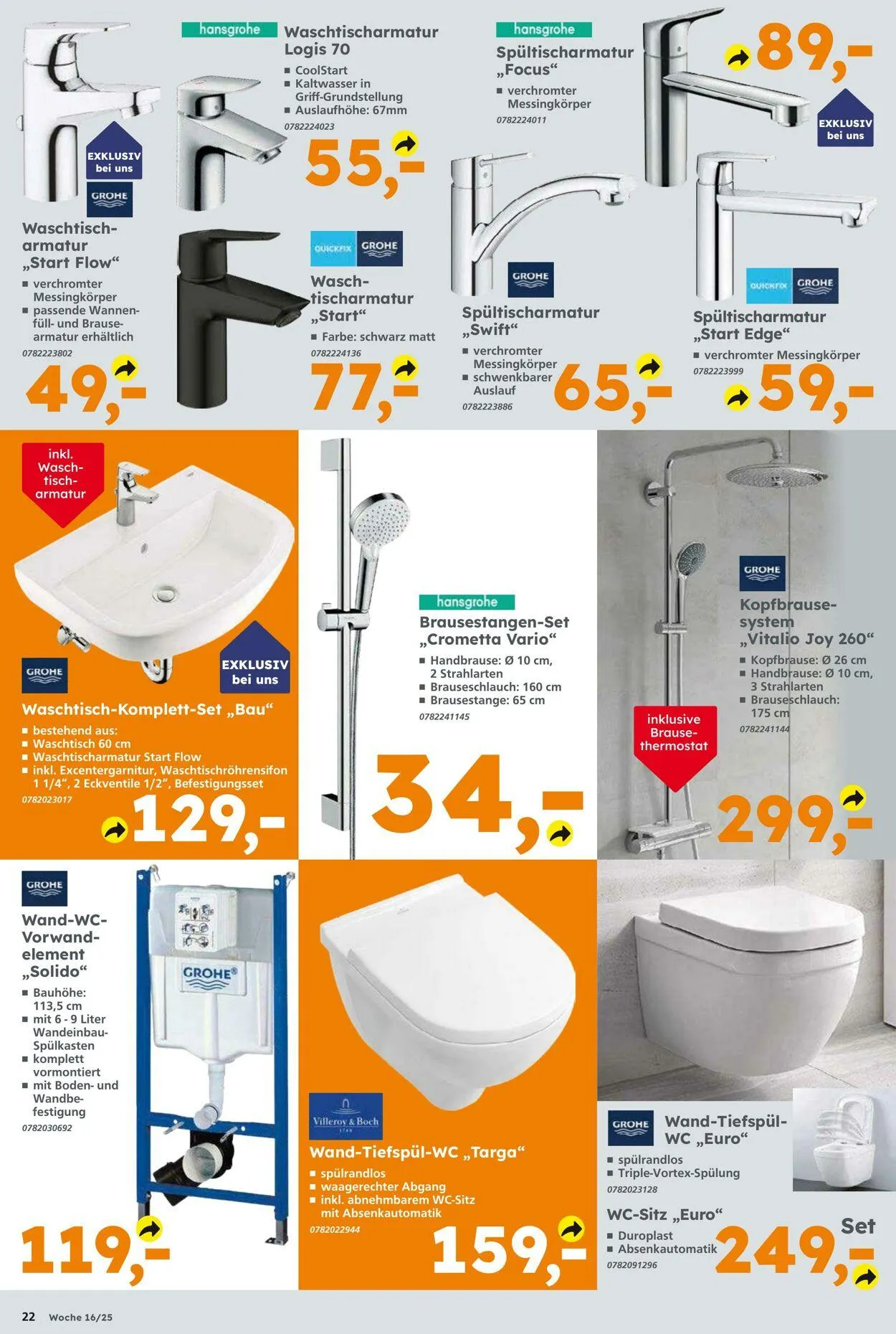 Globus Baumarkt Aktueller Prospekt von 13. April bis 19. April 2025 - Prospekt seite 22