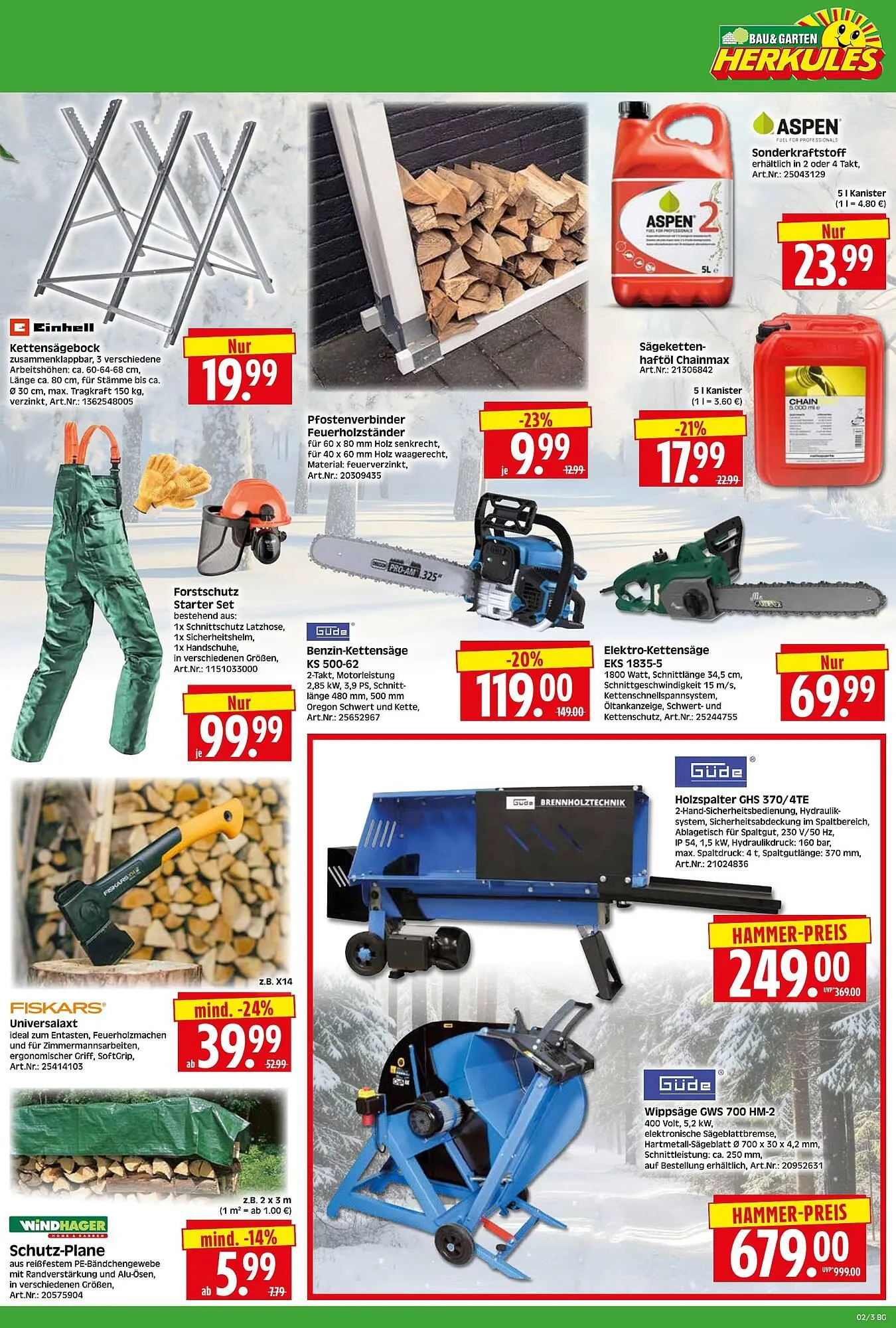 Herkules Baumarkt Prospekt von 5. Januar bis 10. Januar 2026 - Prospekt seite 3