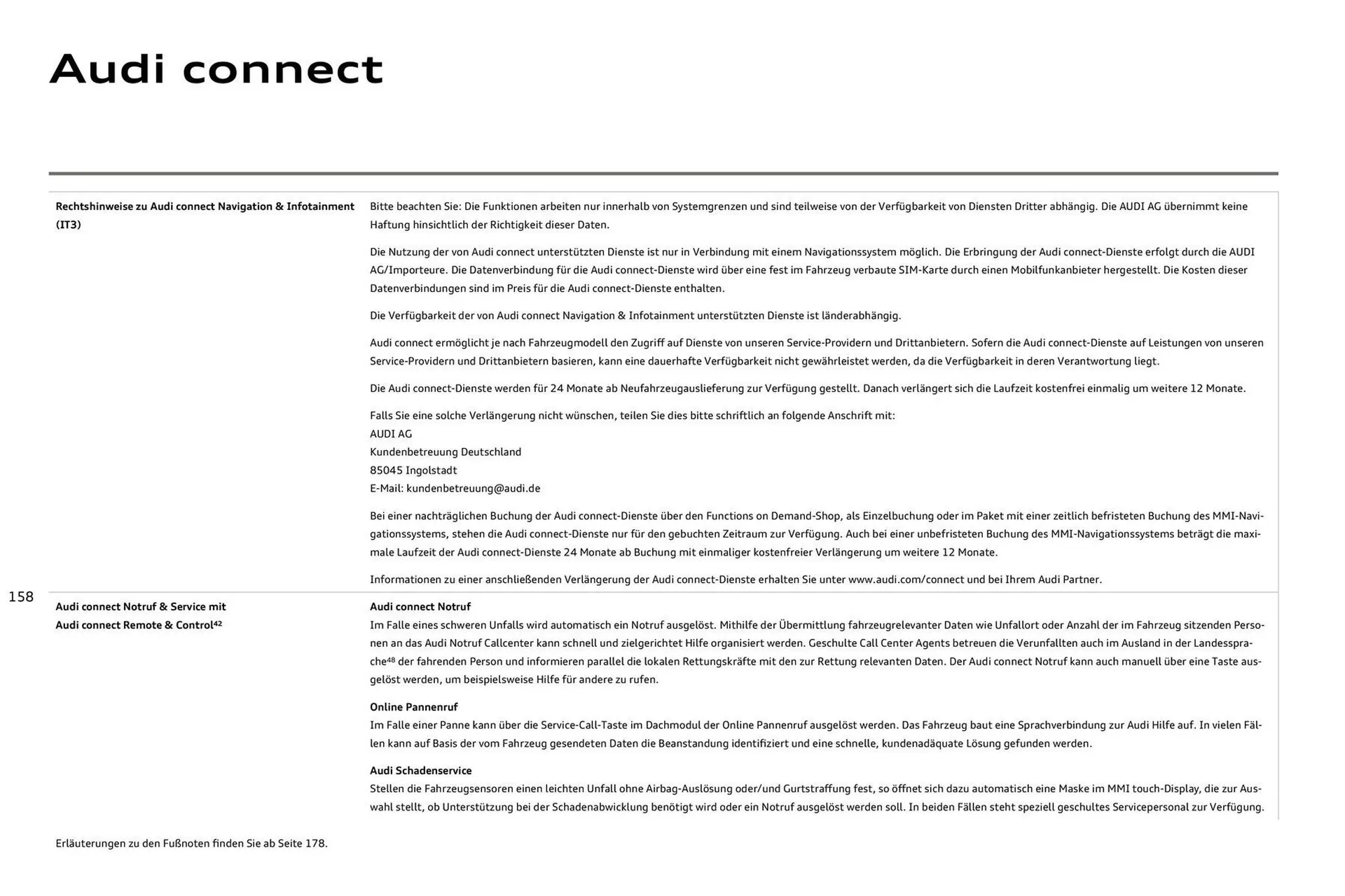 Audi Prospekt von 11. August bis 11. August 2026 - Prospekt seite 158
