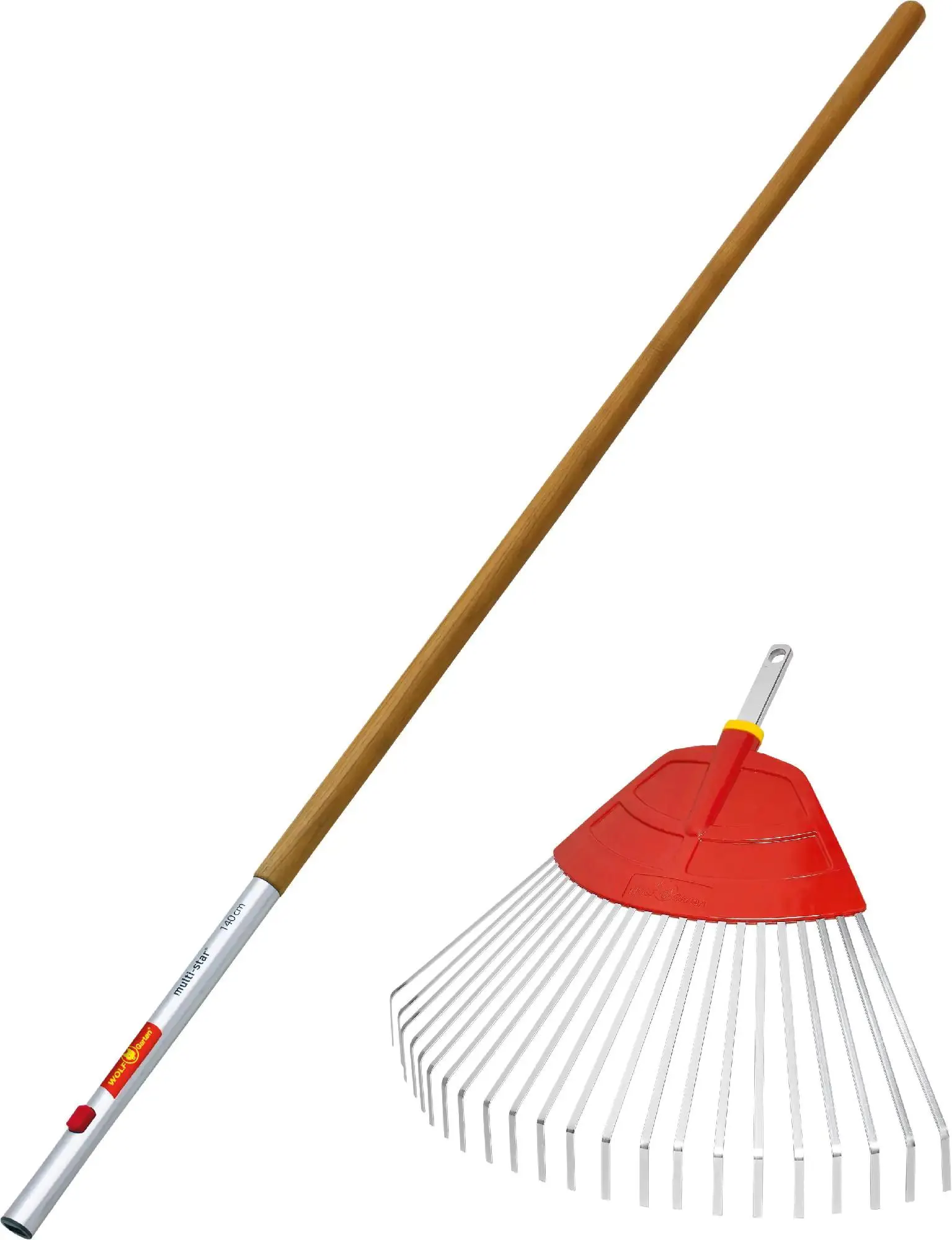 Wolf Garten Fächerbesen UF-M+ZM140 50 cm Arbeitsbreite, inkl. Eschenstiel
