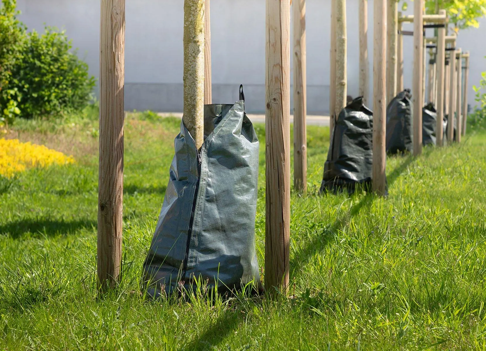 Grüner Jan Baum-Bewässerungsbeutel 75 Liter