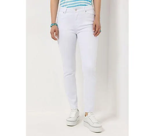 STEFFEN SCHRAUT Jeanshose knöchellang Fransensaum sehr schmales Bein