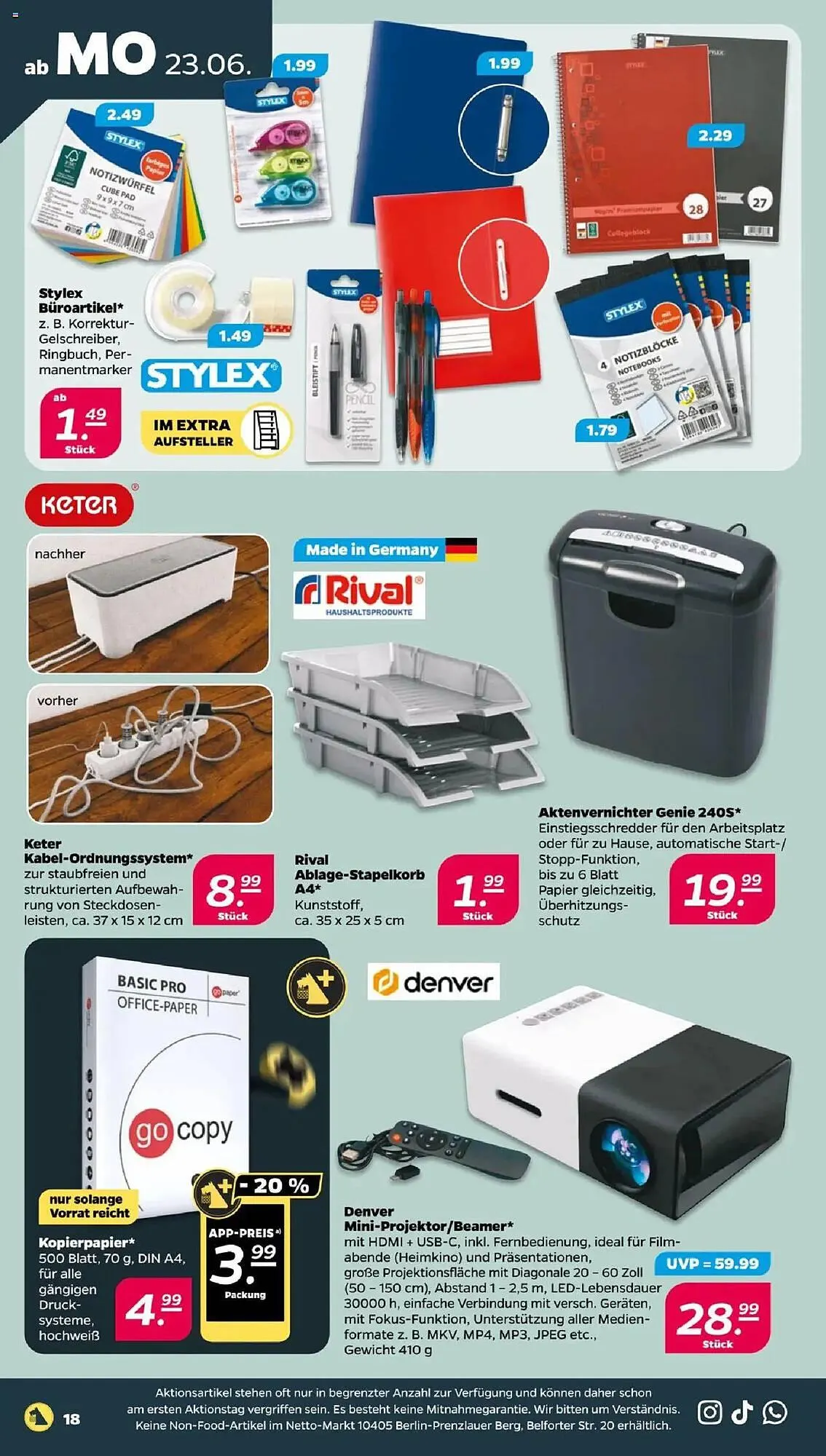 NETTO Prospekt von 23. Juni bis 28. Juni 2025 - Prospekt seite 22