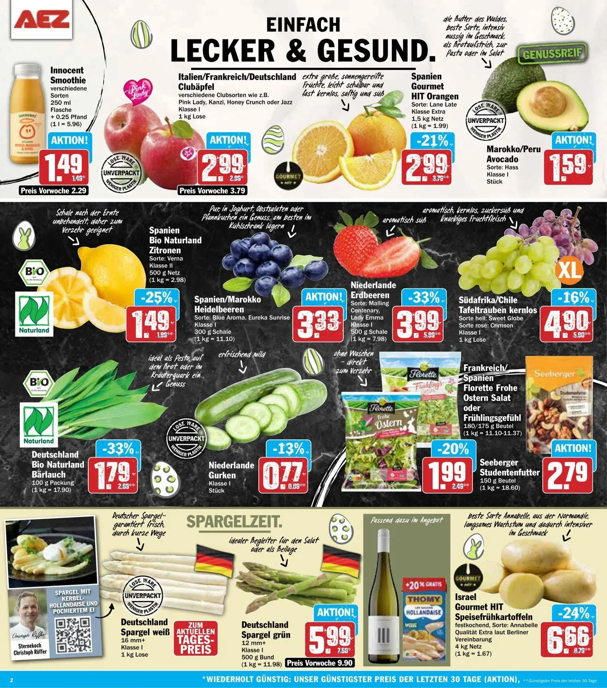 AEZ Aktueller Prospekt von 14. April bis 19. April 2025 - Prospekt seite 2