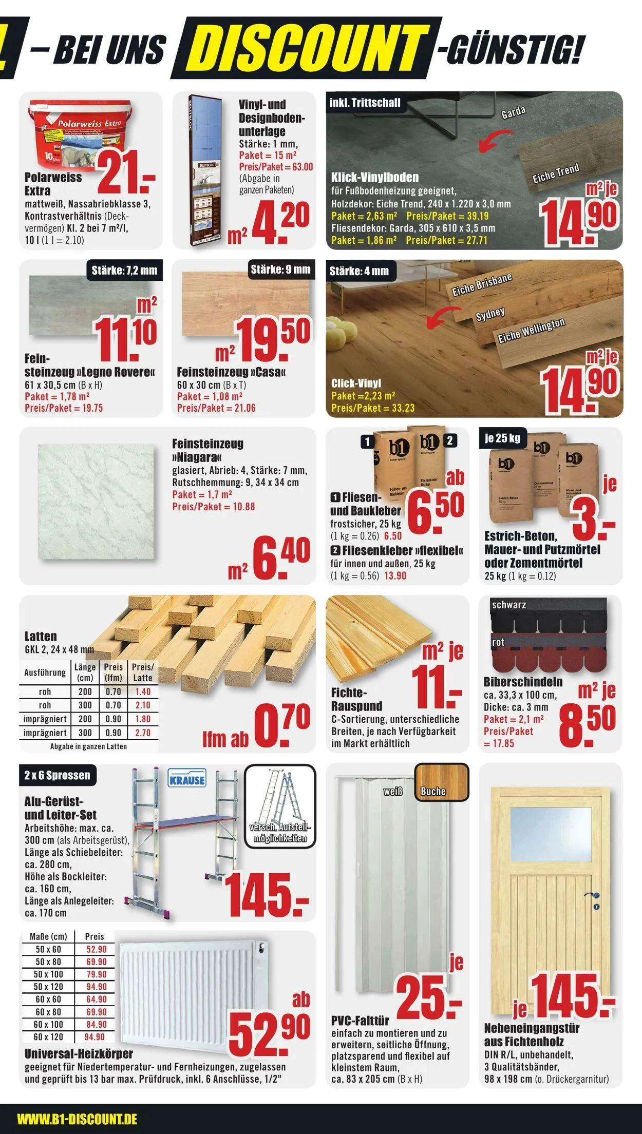 B1 Discount Baumarkt von 9. April bis 11. April 2025 - Prospekt seite 11
