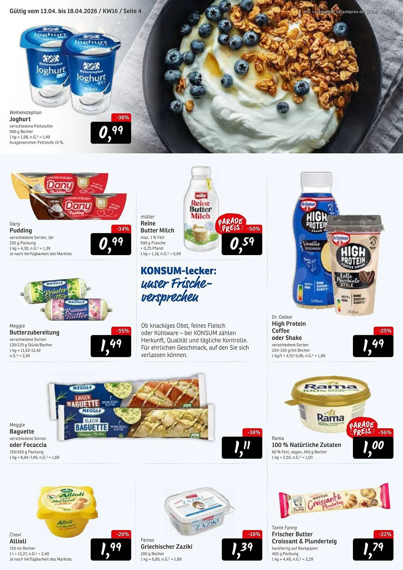 KONSUM Prospekt von 13. April bis 18. April 2026 - Prospekt seite 4