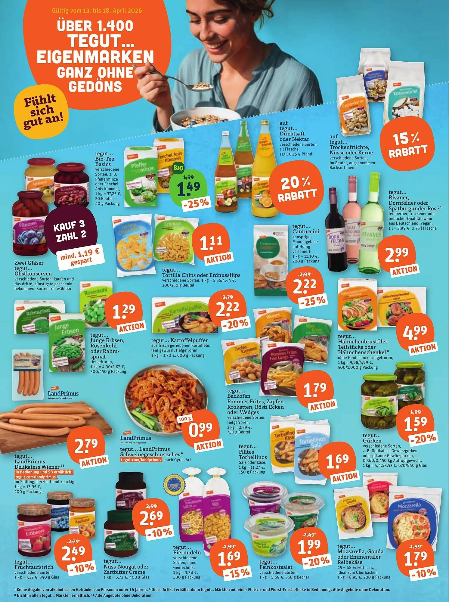 Tegut Prospekt von 17. April bis 18. April 2026 - Prospekt seite 2