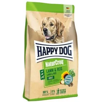 HAPPY DOG NaturCroq Trockenfutter Hund Adult, Lamm & Reis 4 kg