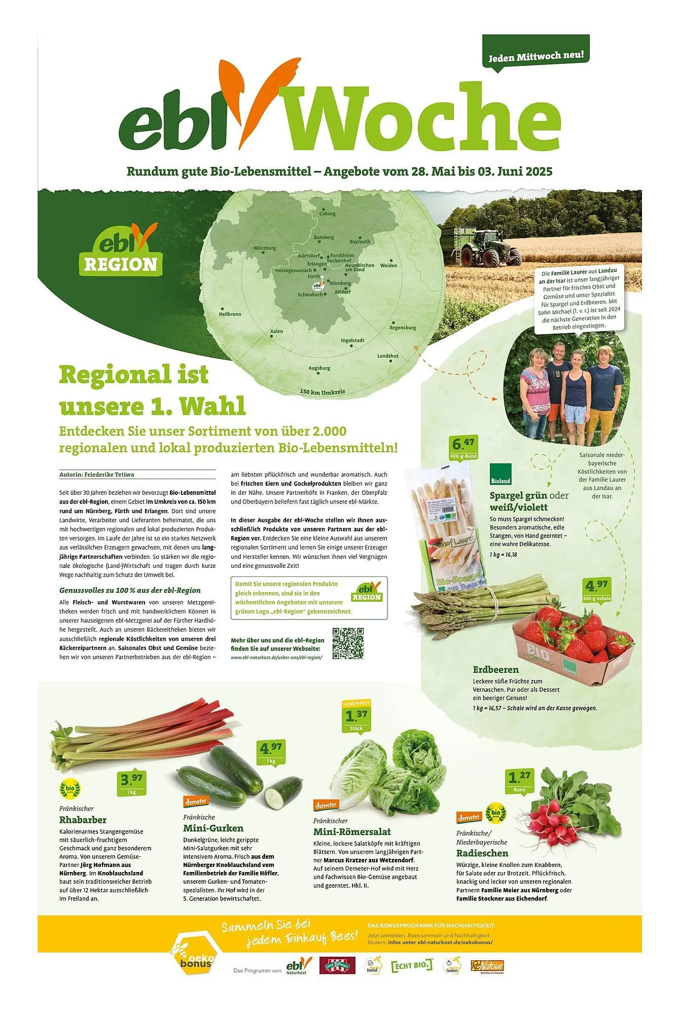 Ebl Naturkost Prospekt von 28. Mai bis 3. Juni 2025 - Prospekt seite 1