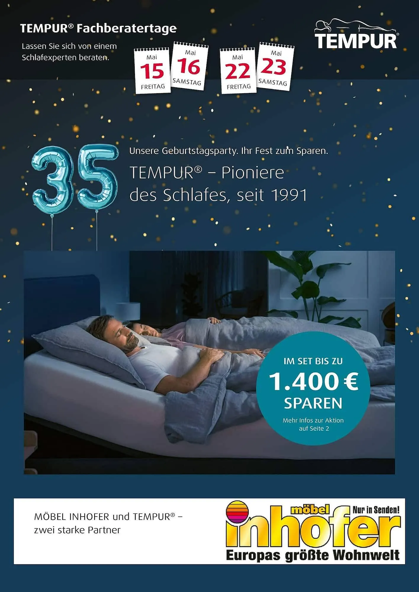Möbel Inhofer Prospekt von 30. April bis 16. Mai 2026 - Prospekt seite 1