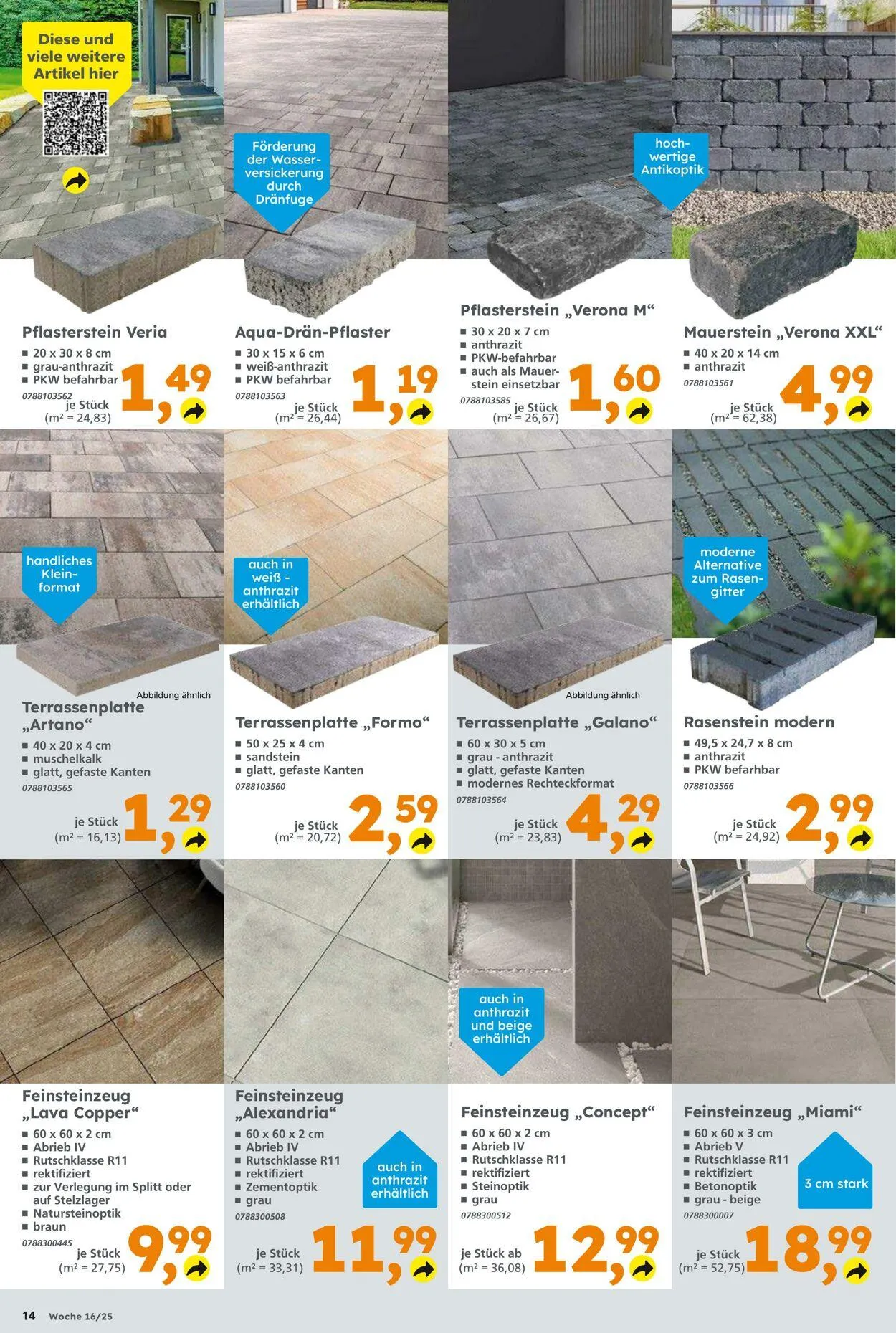 Globus Baumarkt Aktueller Prospekt von 13. April bis 19. April 2025 - Prospekt seite 14